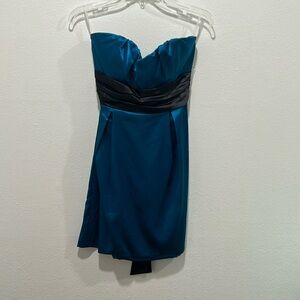 Teeze Me Strapless Satin Cocktail/Party Dress